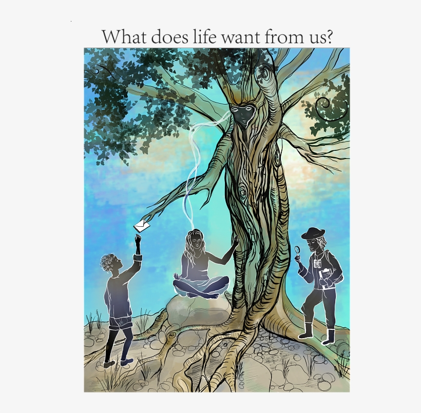 What Does Life Want From Us By Sofia Jain-schlaepfer - Cartoon, transparent png download
