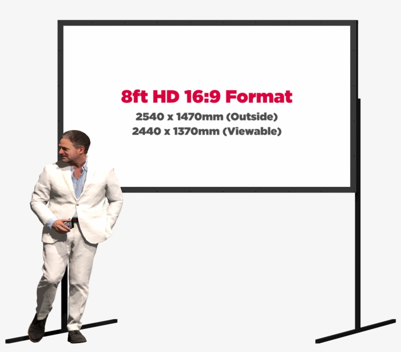 Fastfold Front And Rear Projection Screen Hire - Presentation, transparent png download