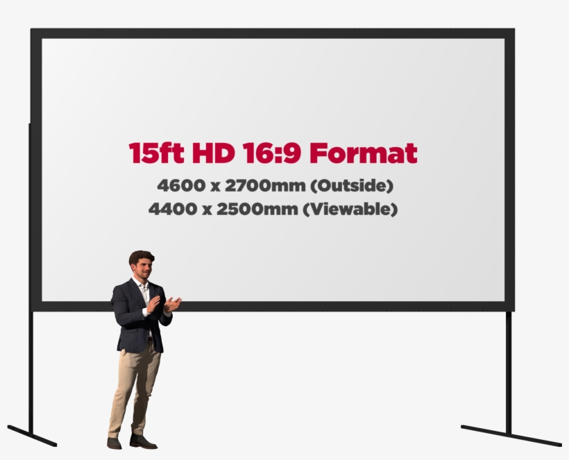 Fastfold Front And Rear Projection Screen Hire - Banner, transparent png download
