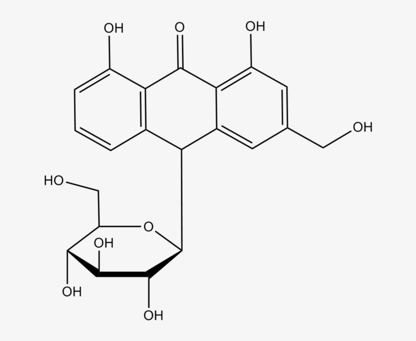 Aloin Structure - Structure Of Aloin, transparent png download