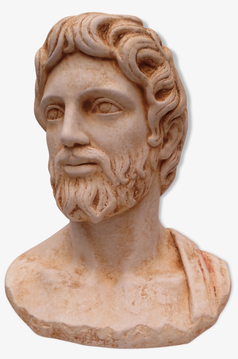 Bust Of Ancient Man In Plaster - Bust, transparent png download