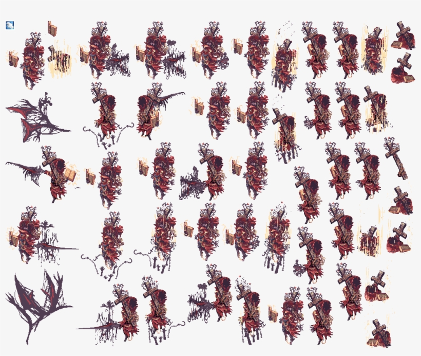 Spritesheet - Evil Druid, transparent png download
