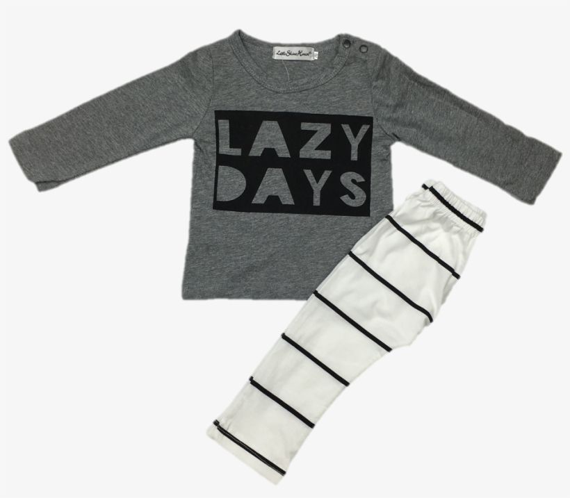 Baby Lazy 2pcs Set Www - Sweater, transparent png download