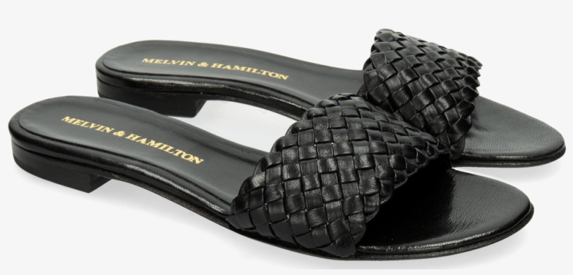 Mules Hanna 26 Woven Black - Flip-flops, transparent png download