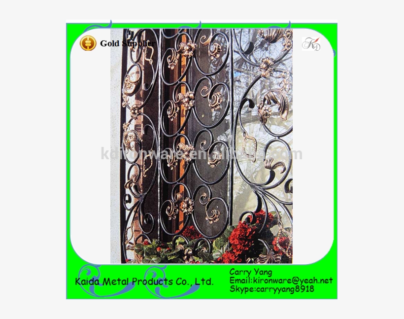 Manufacturer Price House Window Protection Decorative - Wrought Iron, transparent png download