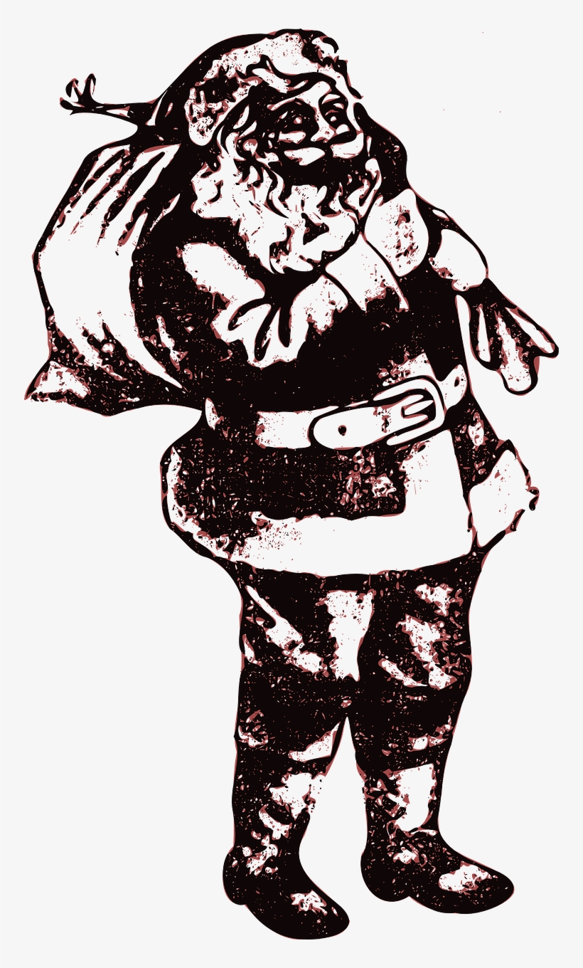 I Know You're Real - Papa Noel Png En Blanco Y Negro, transparent png download