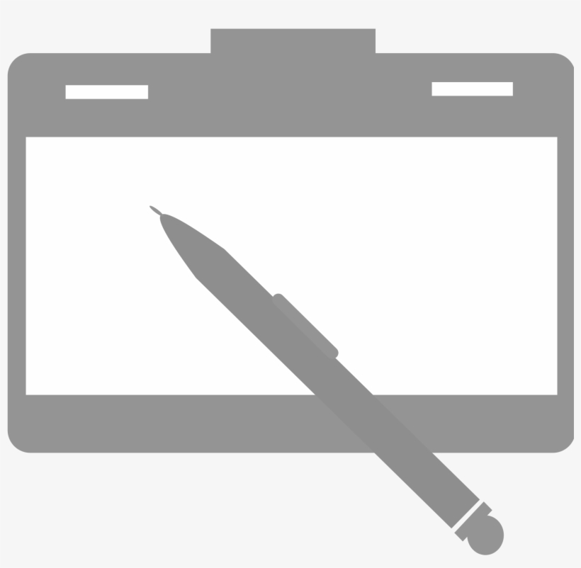 Clipart And Pen Big Image Png - Graphic Tablet Clipart, transparent png download