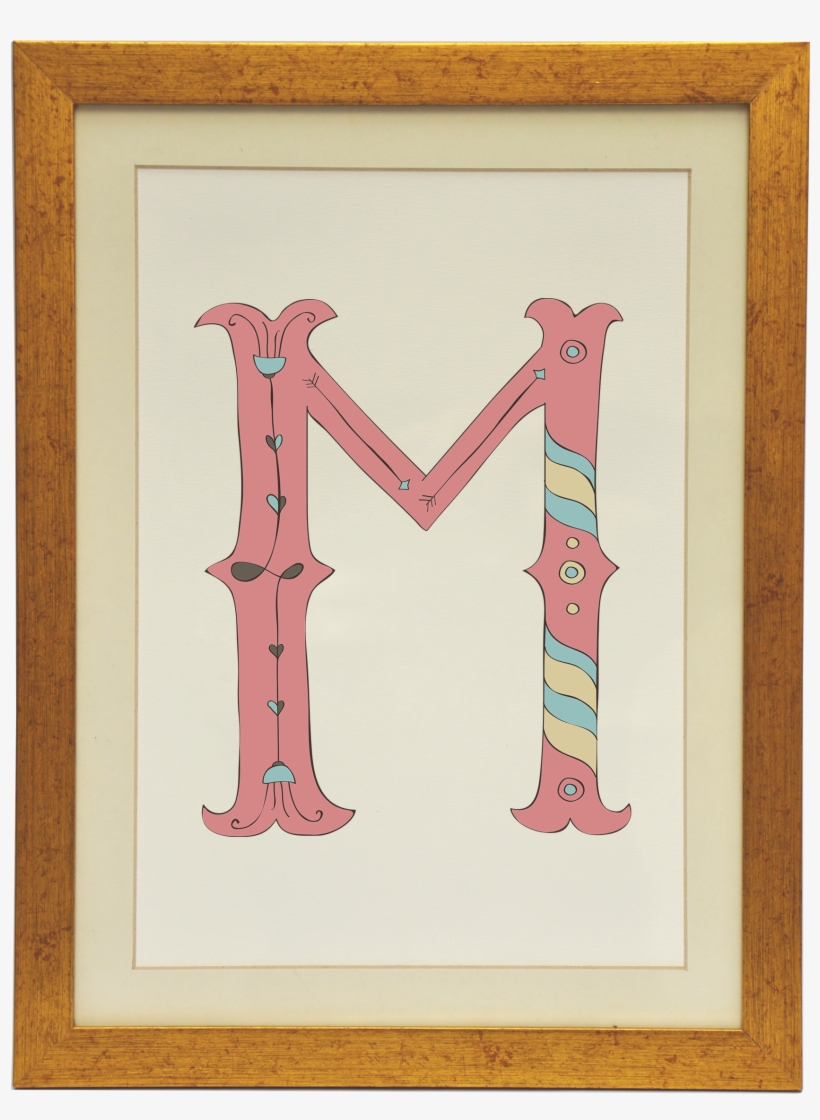 Quadro Infantil Alfabeto Letra M - Picture Frame, transparent png download