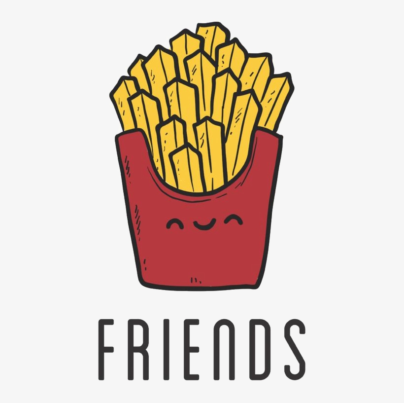 Fish And Chips French Fries Best Friends Forever Wallpaper - Capa Para Melhores Amigas, transparent png download