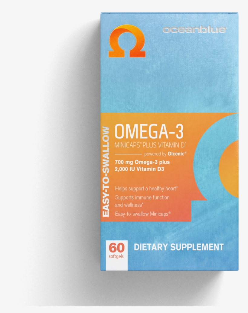 Photo Of Ocean Blue Omega3 D3 Minicaps, 60 Softgels Flyer PNG Image