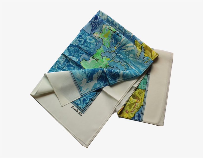 Hong Kong Map Scarf- Silk Square - Patchwork, transparent png download