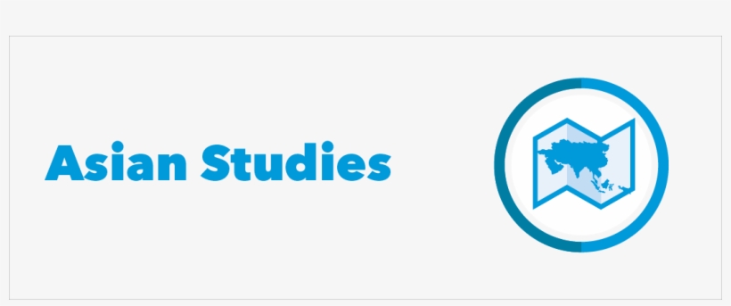 The Text "asian Studies" Next To A Circle With A Folded - Circle, transparent png download