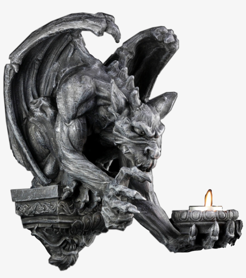 Gargoyle Statue Stone Candle Freetoedit Remixme Picsart Gargoyle PNG Image Transparent PNG