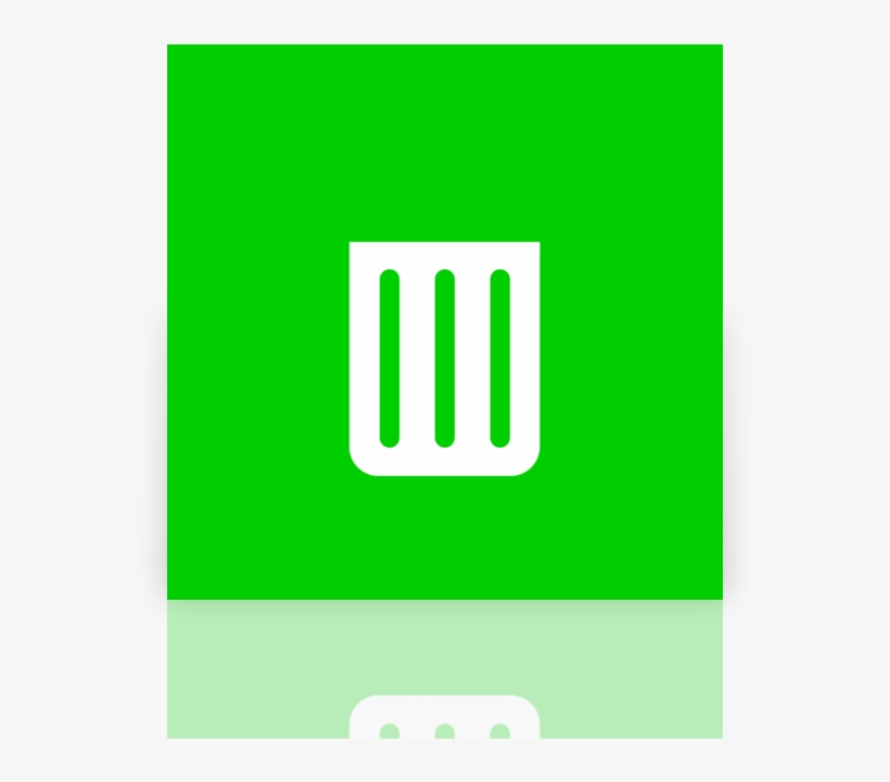Recycle, Empty, Bin, Mirror Icon - Sign, transparent png download