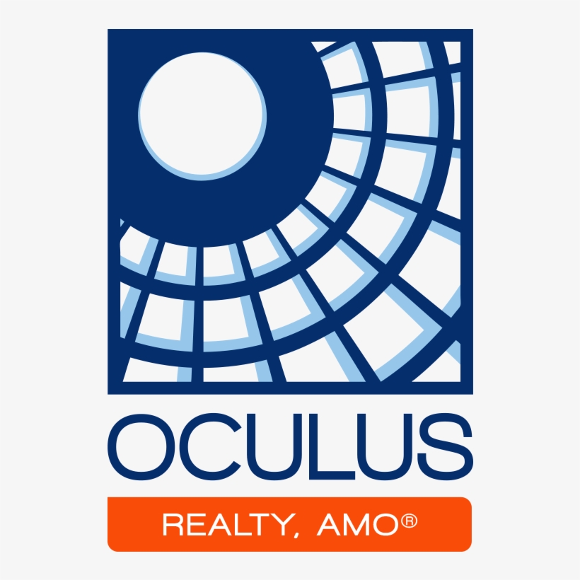 Oculus Logo Realty Stacked Rgb - Oculus Realty, transparent png download