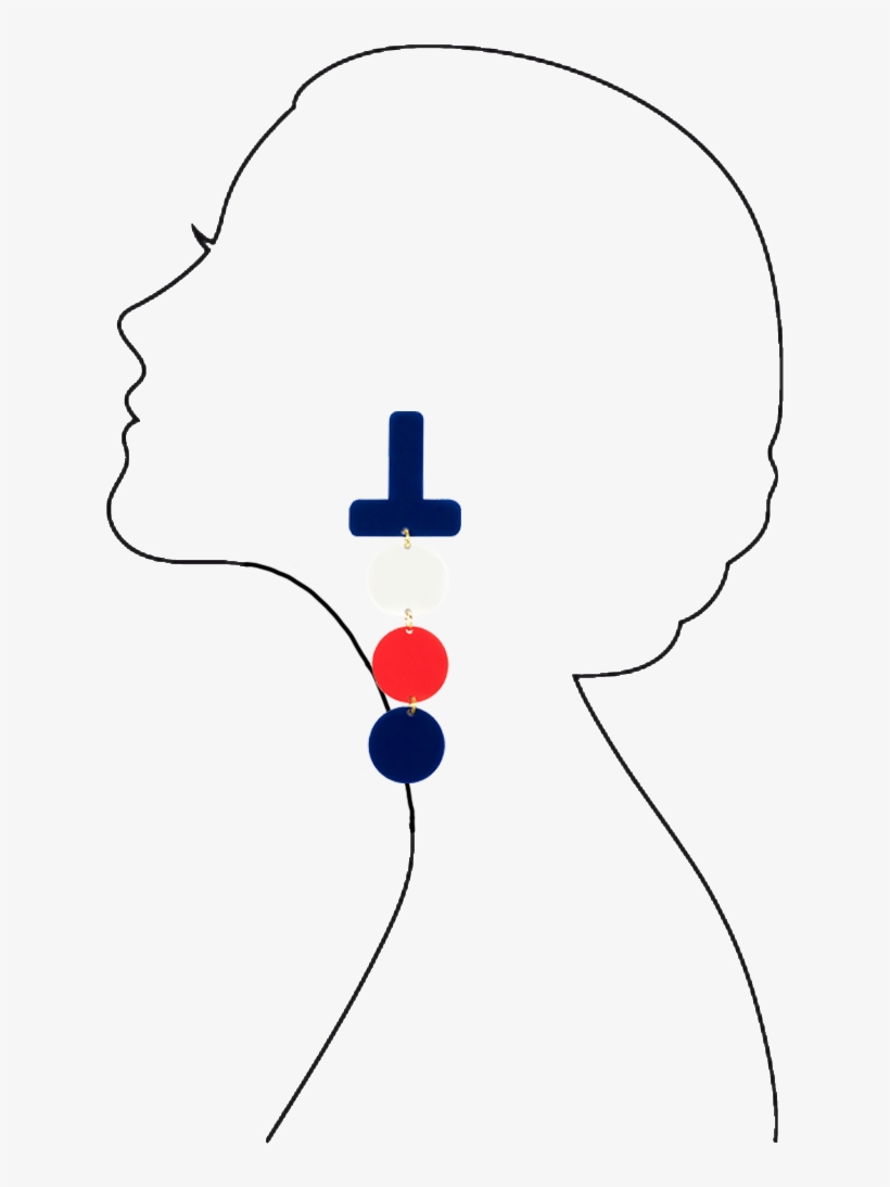Maxi Earrings - Diagram, transparent png download