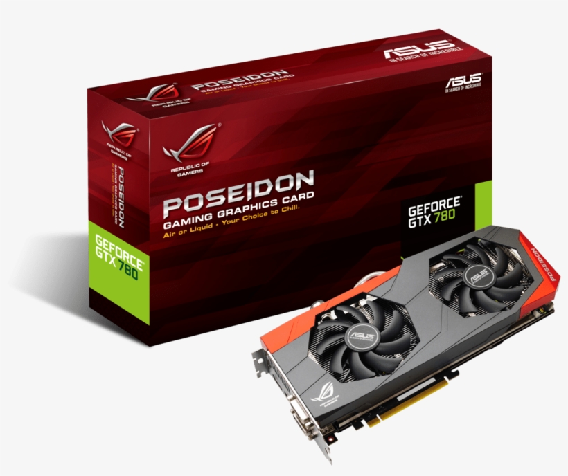 Rog Poseidon Gtx780 Retail Packaging - Asus Rog Poseidon Platinum Gtx980, transparent png download