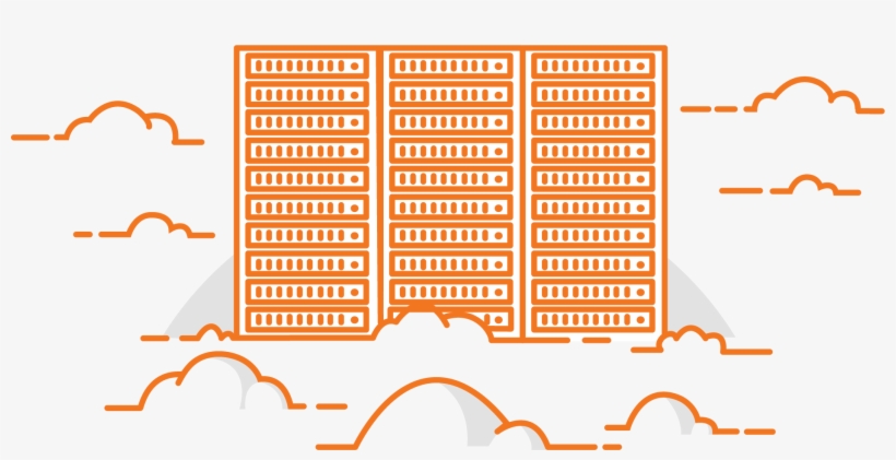 Hostdime Cloud Servers Graphic, transparent png download