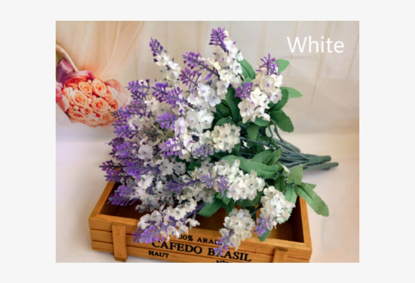 10 Heads Artificial Lavender Silk Flower Bouquet Wedding - Ramos De Flores De Lavanda, transparent png download