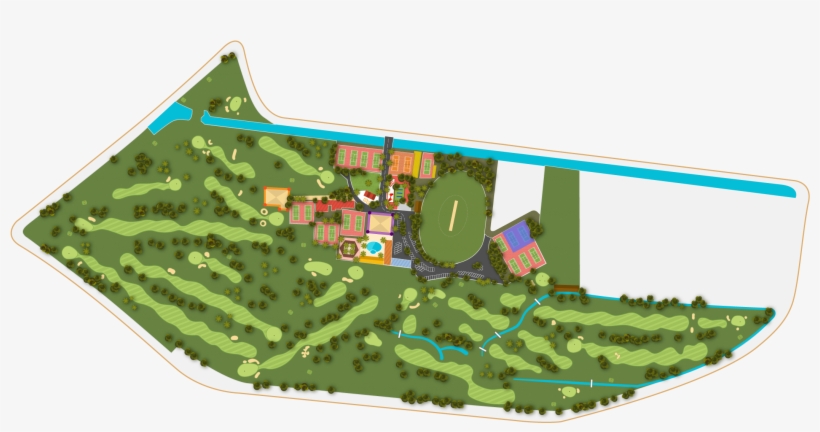 Cricket Pitch - Design Golf Course Scheme, transparent png download