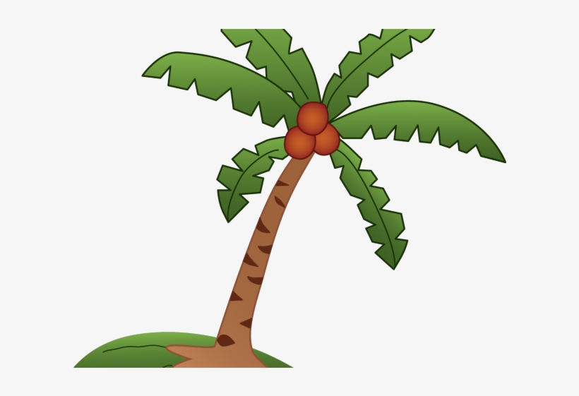 Leaf Clipart Coconut Tree - Clip Art, transparent png download