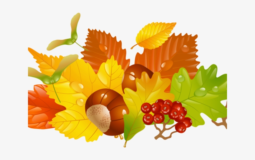 Falling Clipart Png - Fall Leaves Wreath Clipart, transparent png download