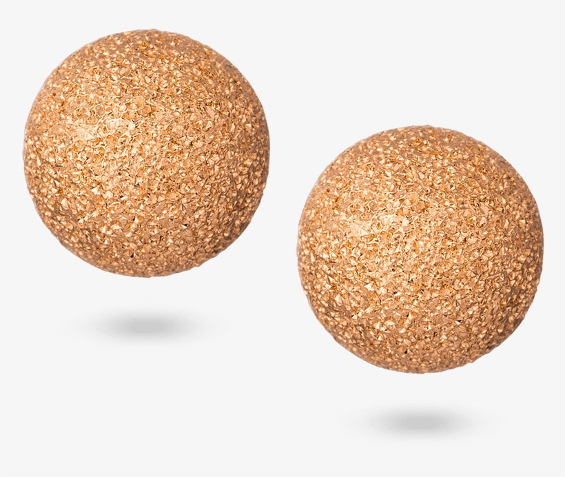 22ct Gold Sparkle Ear Studs - Sphere, transparent png download
