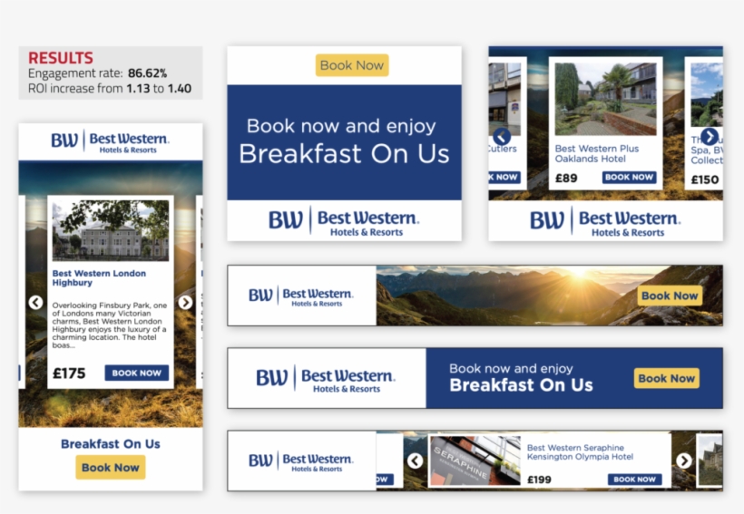 Dynamic Creative Optimization For Best Western Hotels - Best Western, transparent png download