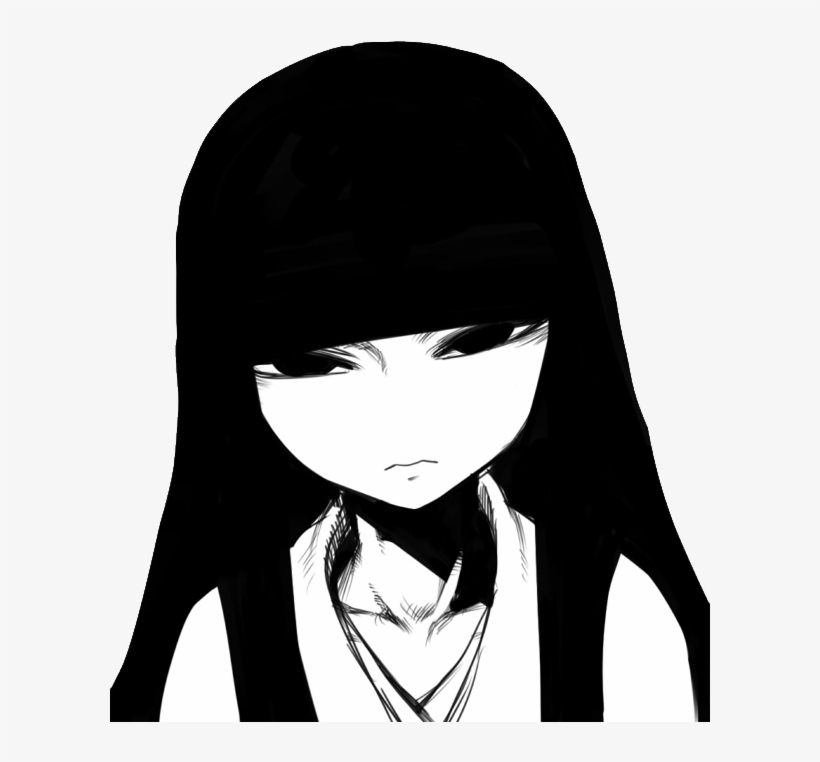 12320508 - Kaguya Touhou Black And White, transparent png download