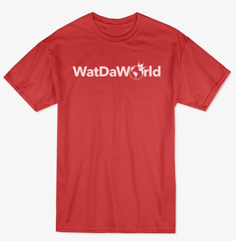 Image Of Wdw Word Logo T-shirt Red - Active Shirt, transparent png download