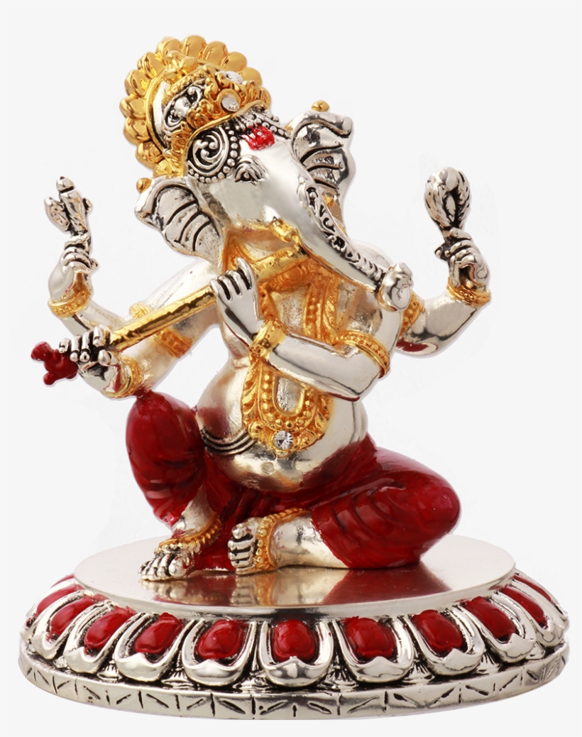 Ganpati With Flute - Statue, transparent png download