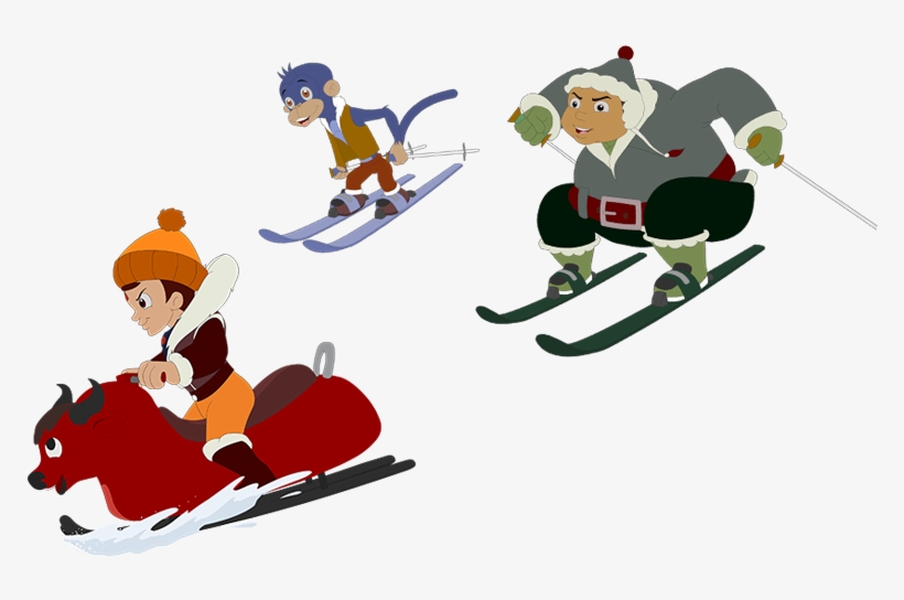 9 Best Chhota Bheem Himalayan Adventure - Skier Turns, transparent png download