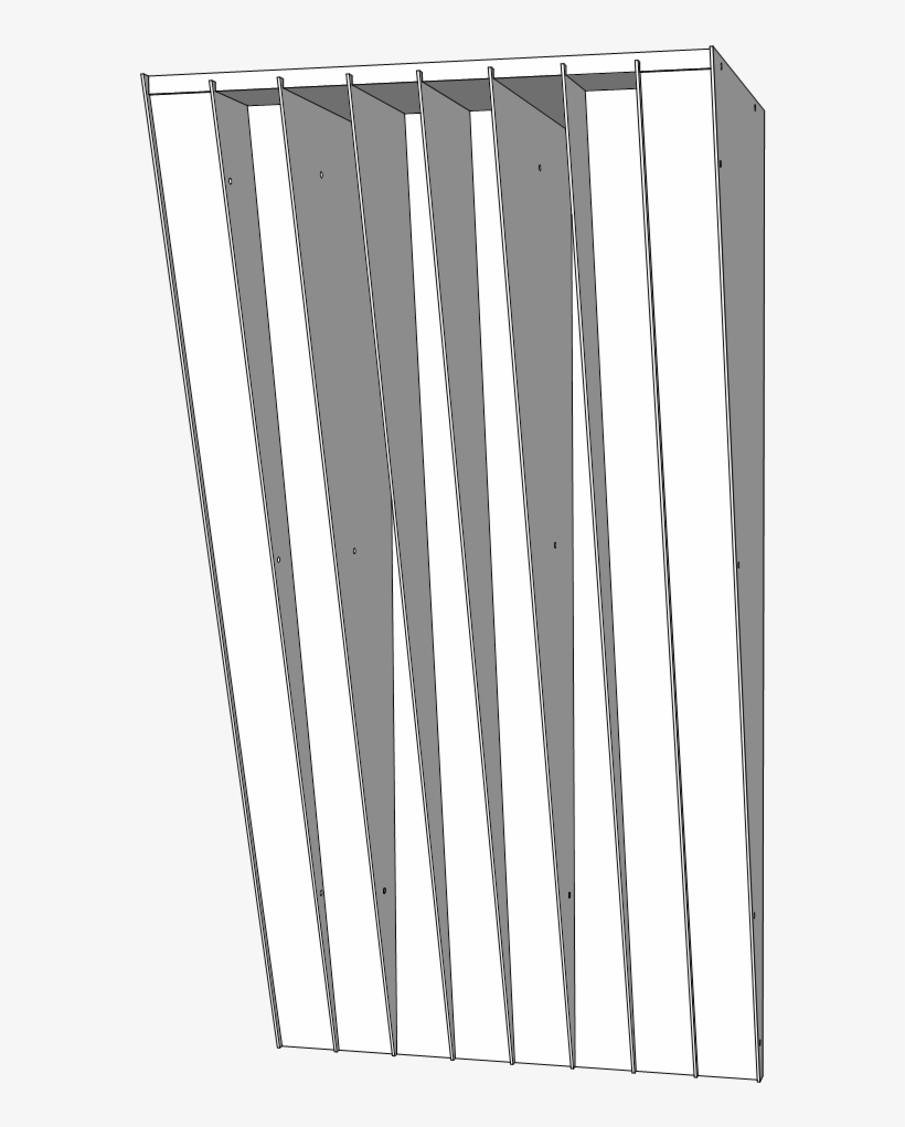 Vertical Acoustic Ramp Drawing - Picket Fence, transparent png download