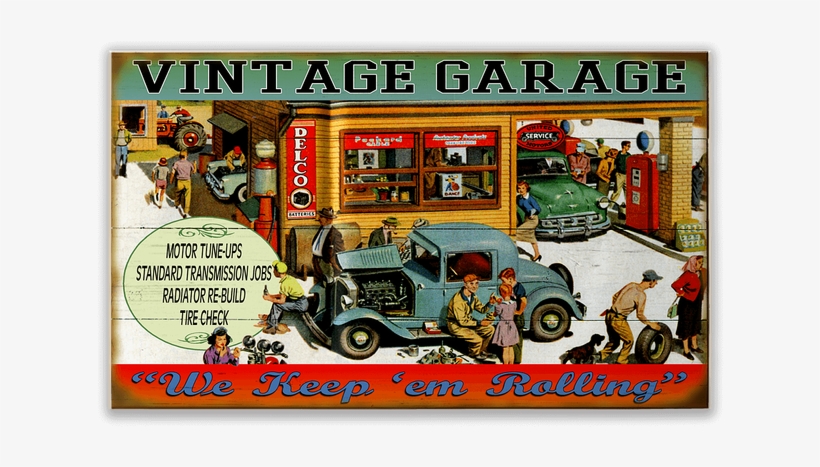 View Zoom Vintage Garage - Vintage Garage Signs, transparent png download