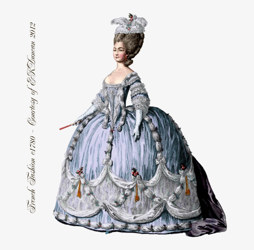 1774 French Fashion Plate Png From The Time Of Marie - Marie-josèphe-louise De Savoie, transparent png download