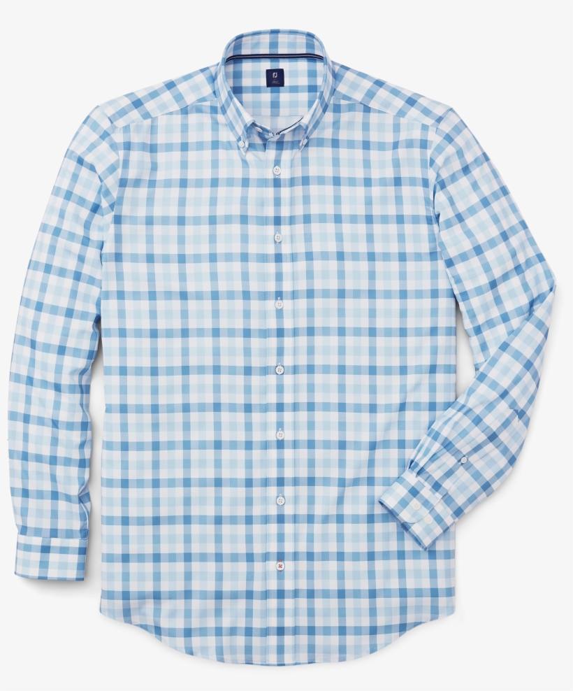 Stretch Twill Woven Gingham Shirt - Plaid, transparent png download