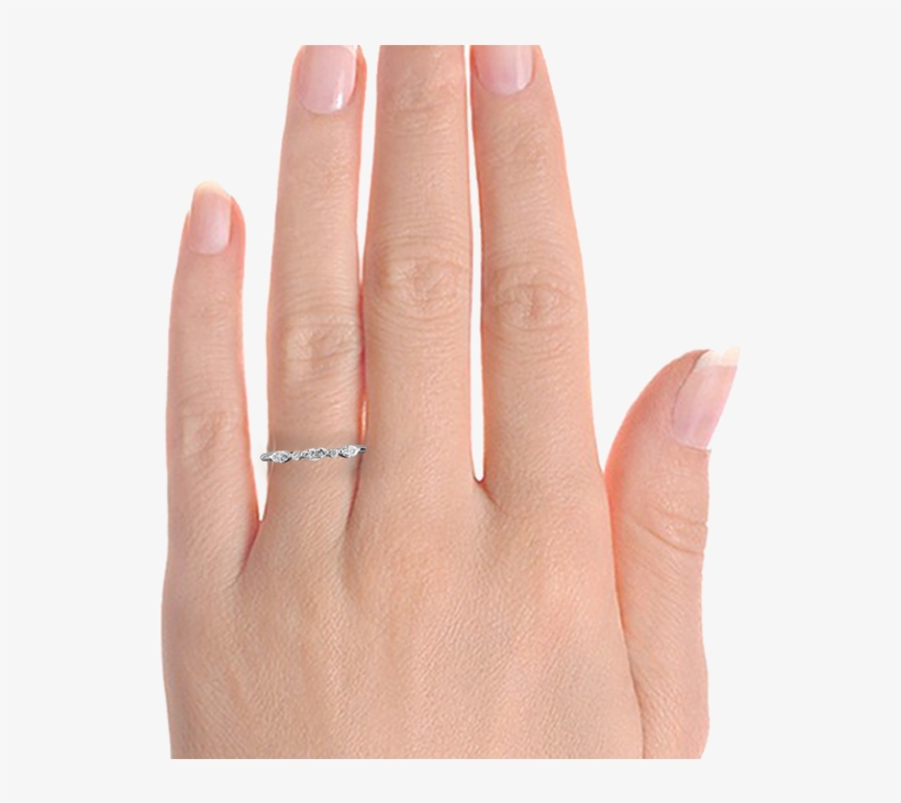 Venus Marquise And Round Canadian Diamond Wedding Band - Ring, transparent png download