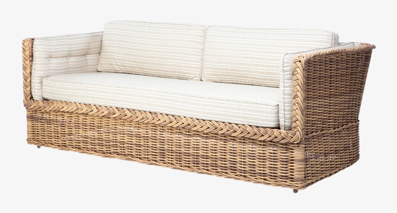 Outdoor Daybed Sofa - Wicker, transparent png download