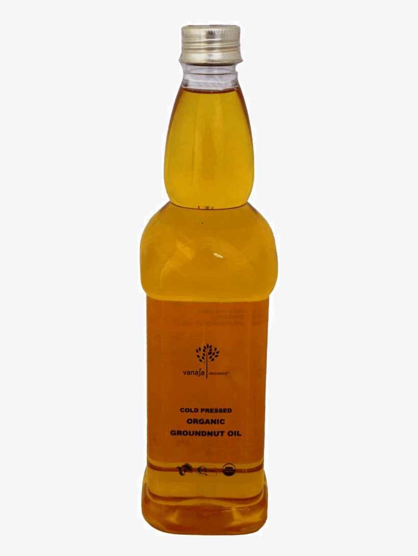 Groundnut Oil - Glass Bottle, transparent png download