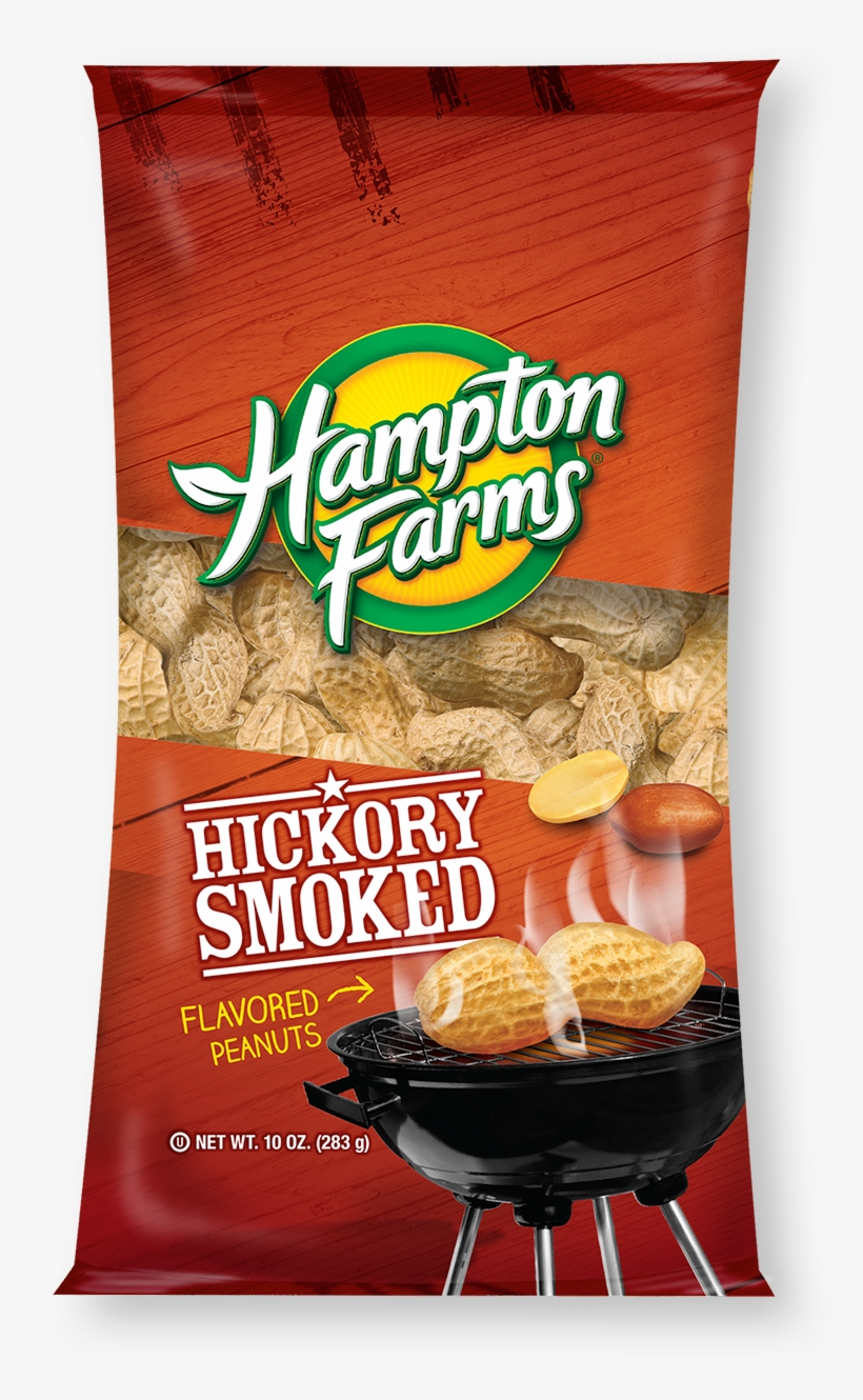 Hickory Smoked Peanuts - Hampton Farms Peanuts 16 Oz, transparent png download