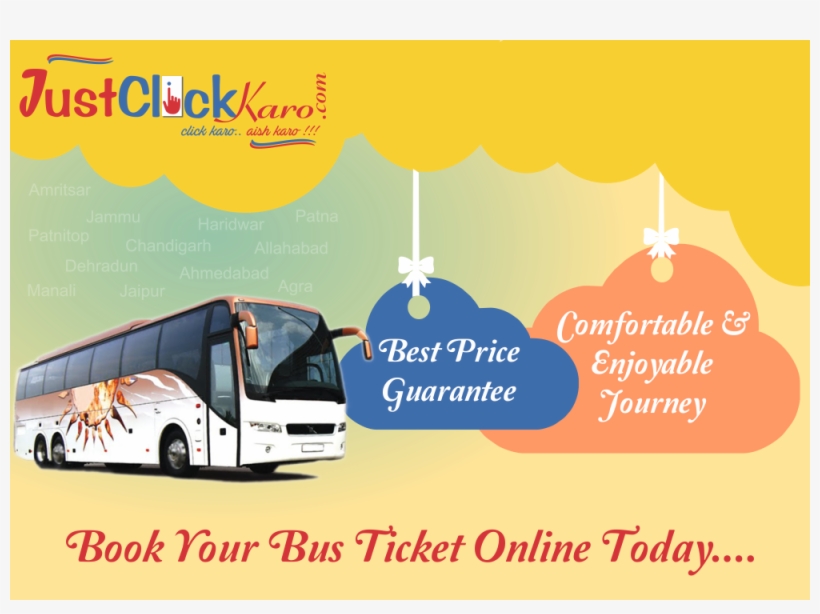 Just Click Travels - Tour Bus Service, transparent png download