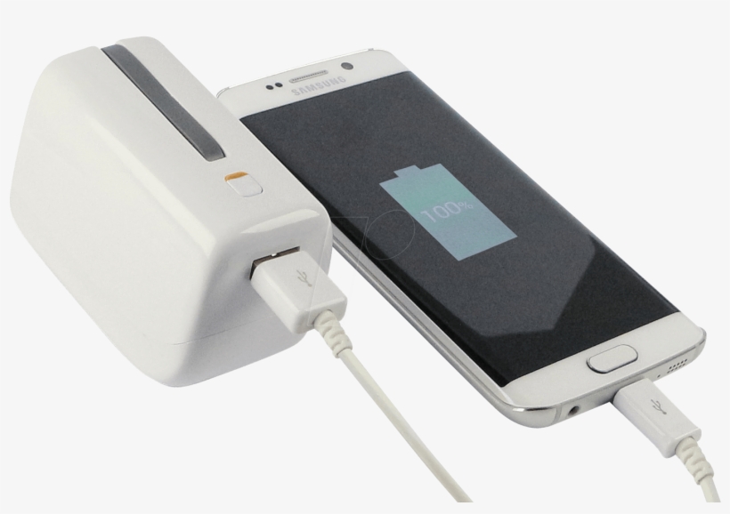 Usb Charger With Power Bank Function, White D-parts - Ladegerät Mit Integrierter Powerbank, transparent png download