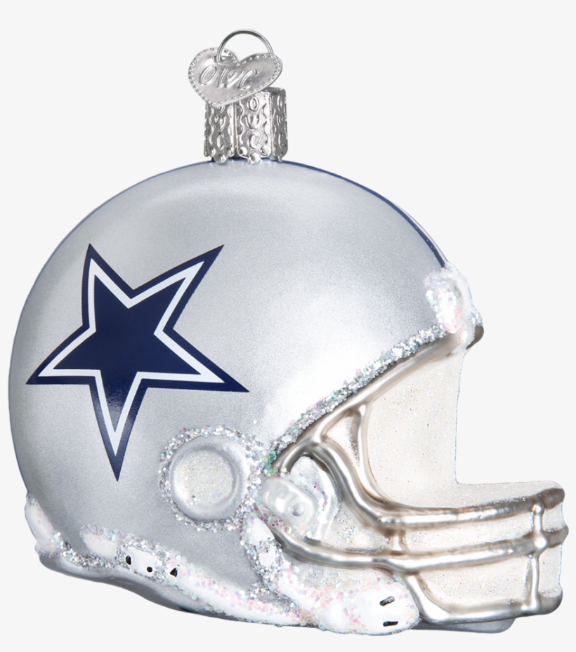 Dallas Cowboys Glass Helmet Ornament, transparent png download