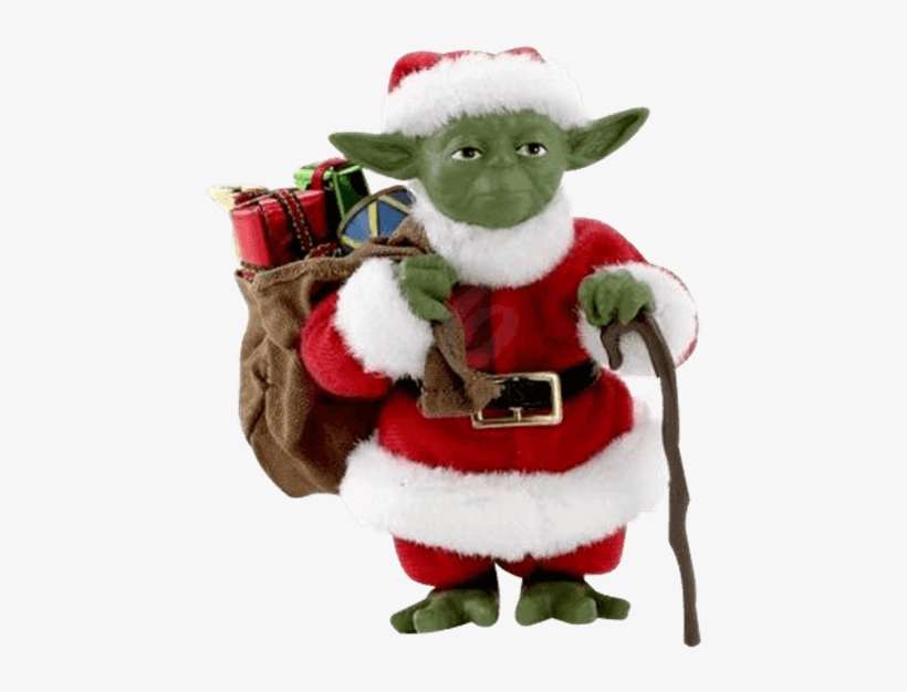 Star Wars Fabriche Santa Yoda Statue - Star Wars Yoda Santa Claus Png, transparent png download