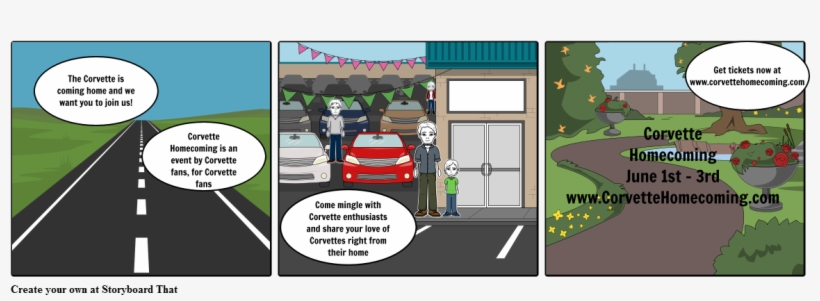Corvette Homecoming - Cartoon, transparent png download