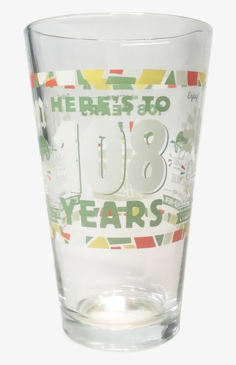 108th Birthday Beer Pint - Pint Glass, transparent png download