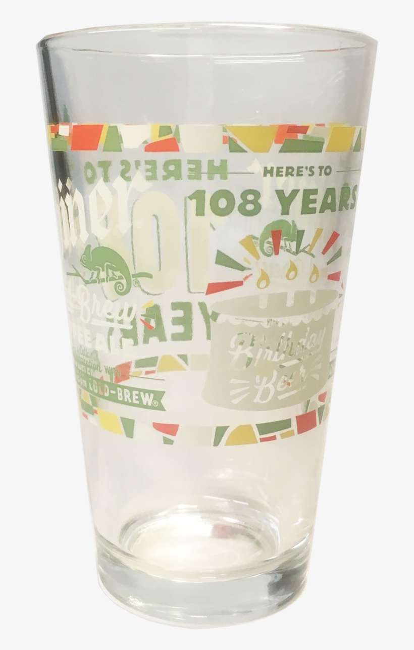108th Birthday Beer Pint - Pint Glass, transparent png download