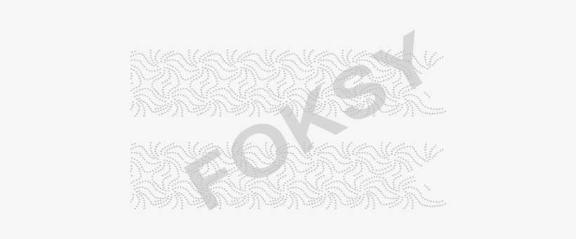 Wavy Lines Cheer Bow Strip Rhinestone Iron On Bling - Doodle, transparent png download