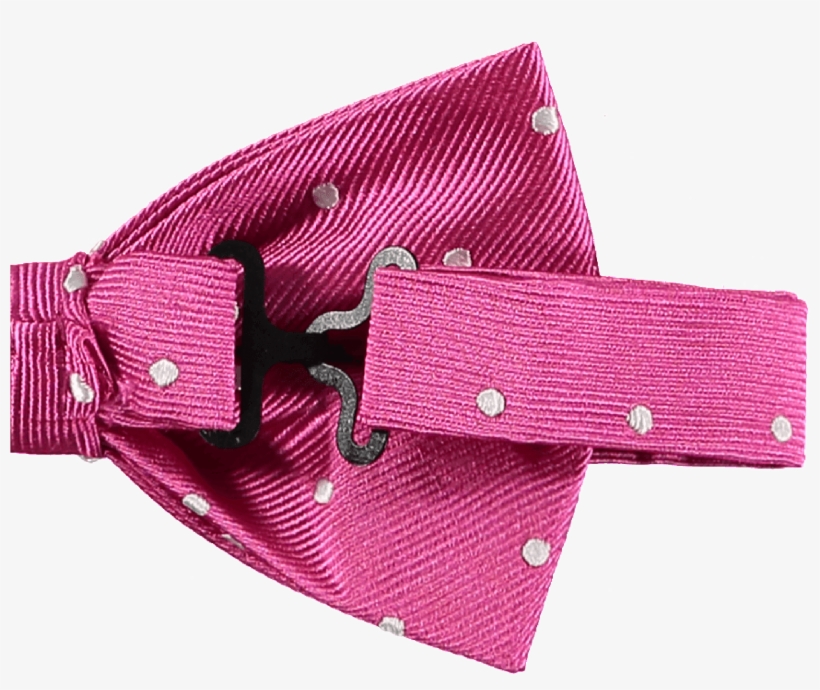 Bow Tie Silk Pink Spotted - Silk, transparent png download