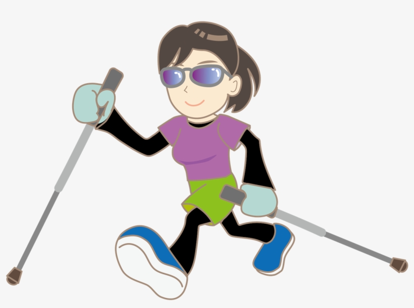 Nordic Walking Poles Clip Art Transprent Png - Nordic Walking Png, transparent png download